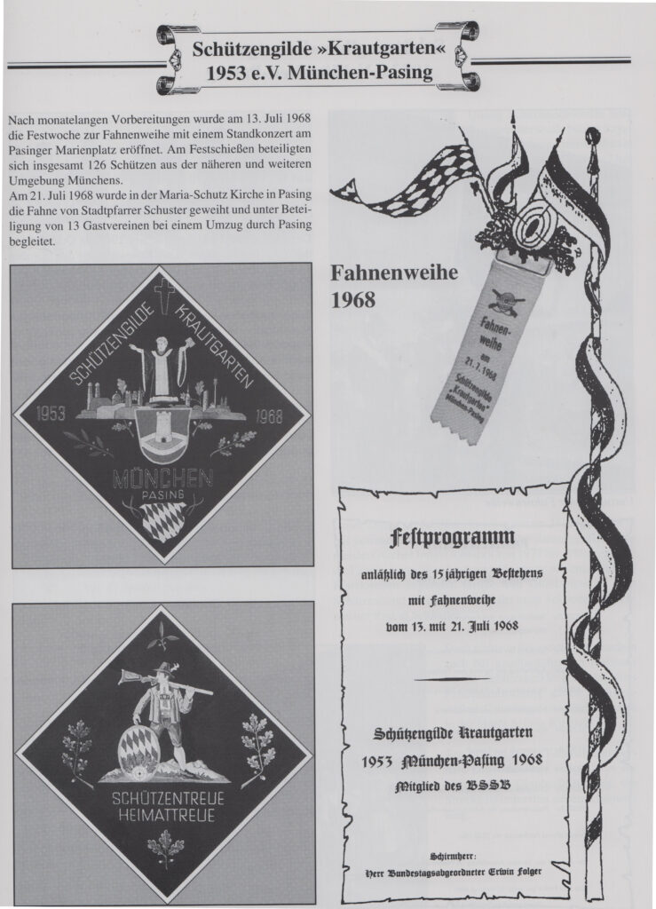 Fahnenweihe 1968
